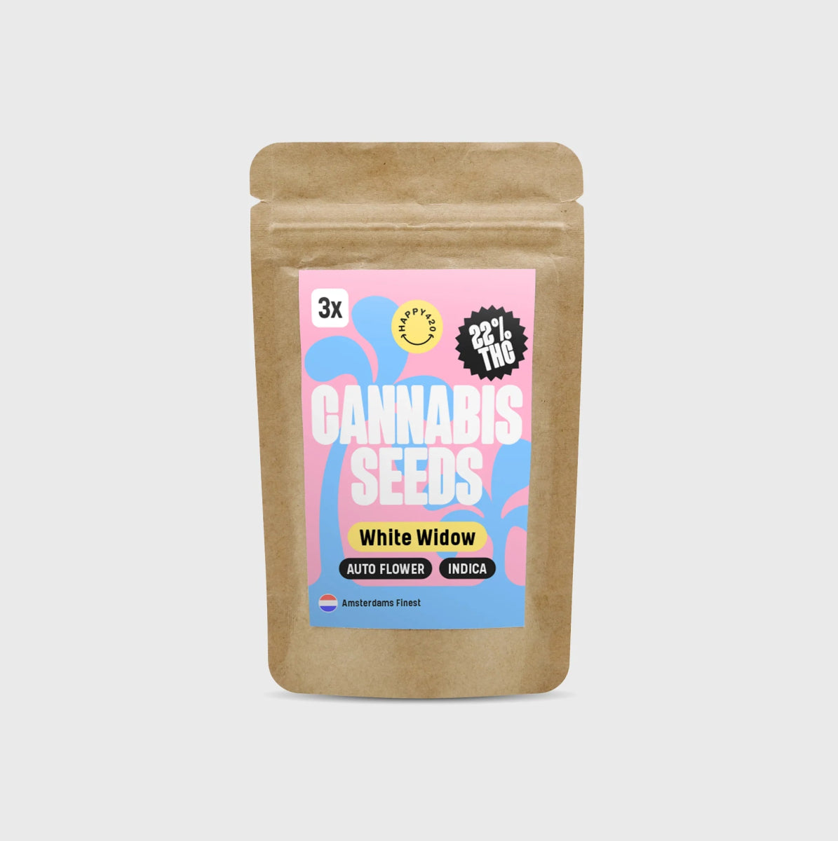 Amsterdams Finest White Widow 22,5% THC 🌱 auto flowering Cannabissamen 3 Stück - Hanfify®