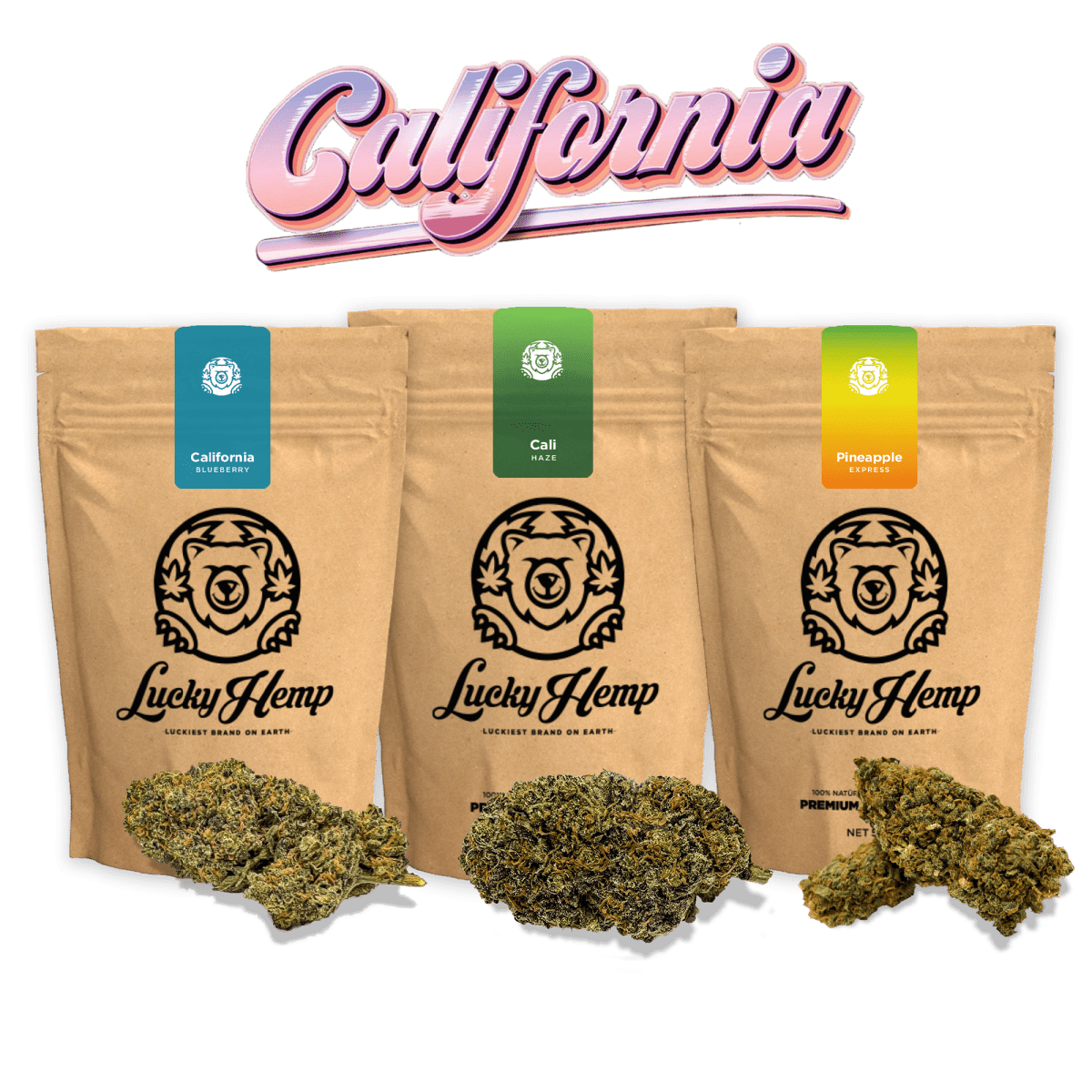 Cali Set Ökopack Blüten 3 Sorten je 3g - Hanfify®