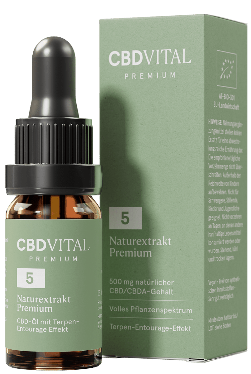CBD Naturextrakt PREMIUM Öl 5% Öl - Hanfify