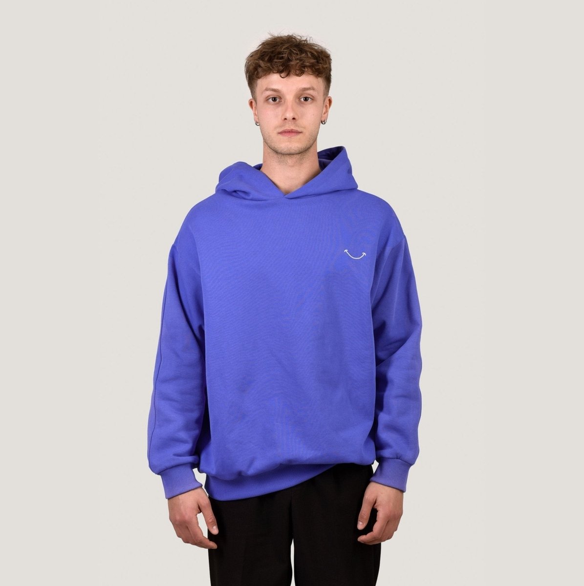 SMILE HOODIE - PURPLE Merch S - Hanfify®