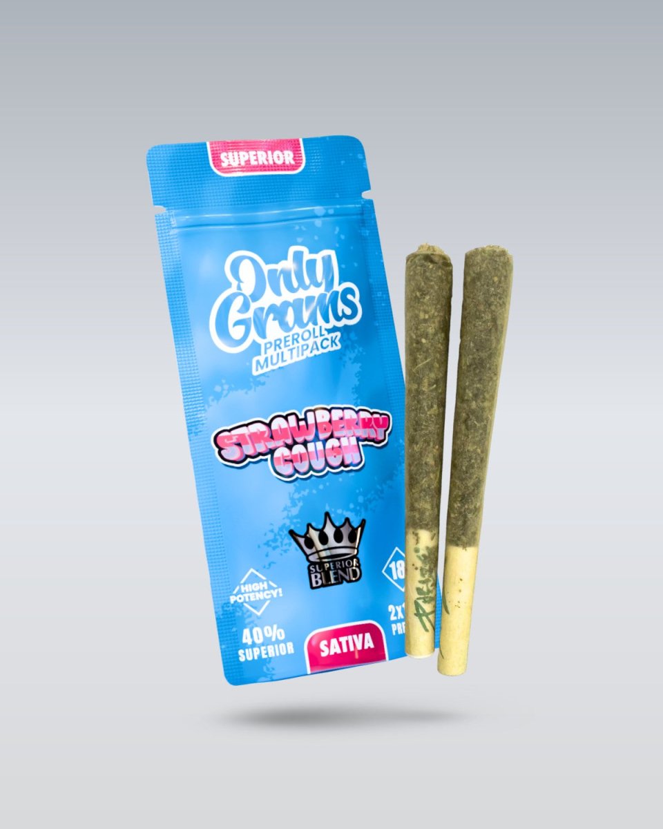 Superior Pre - Rolls 40% - Strawberry Cough 3g Joints - Hanfify
