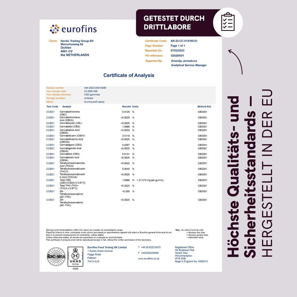 3FÜR2: CBD Fruchtgummis (1500mg) Beeren Edibles - Hanfify