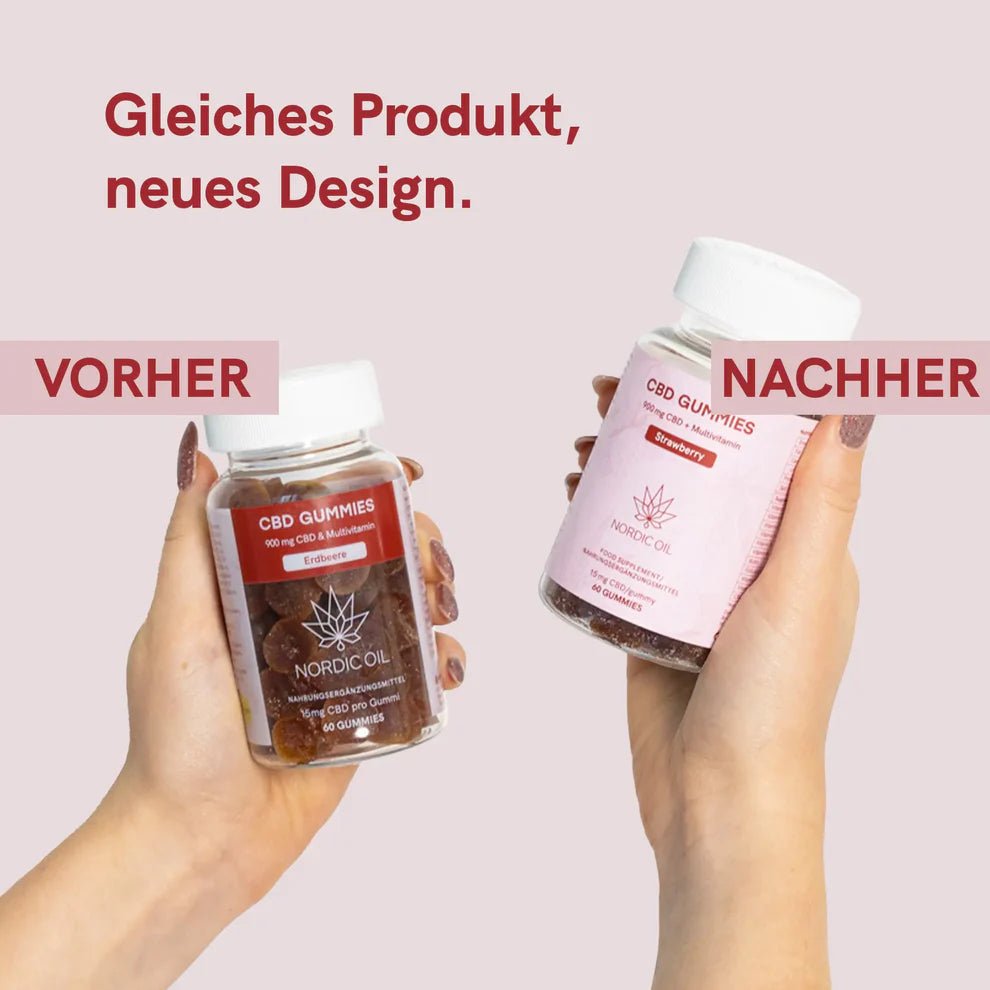 3FÜR2: CBD Fruchtgummis (900mg) Erdbeere Edibles - Hanfify