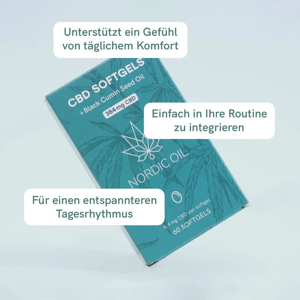 3FÜR2: CBD Kapseln (384mg) Edibles - Hanfify