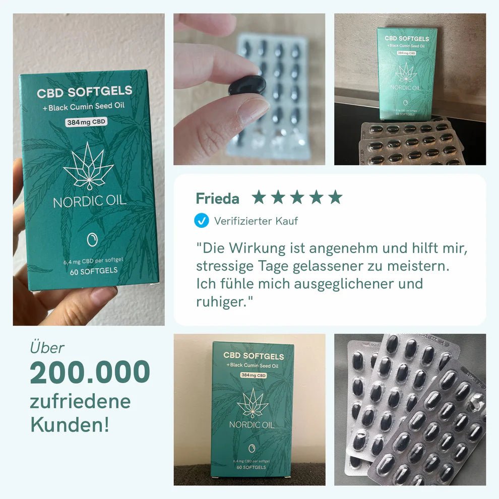 3FÜR2: CBD Kapseln (384mg) Edibles - Hanfify