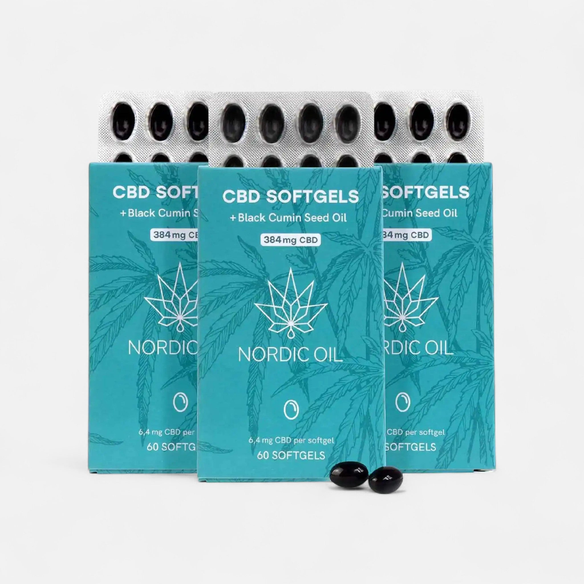 3FÜR2: CBD Kapseln (384mg) Edibles - Hanfify