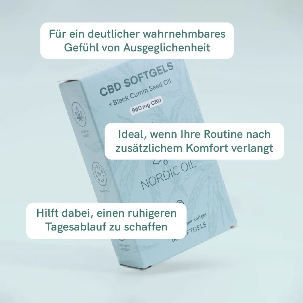 3FÜR2: CBD Kapseln (960mg) Edibles - Hanfify