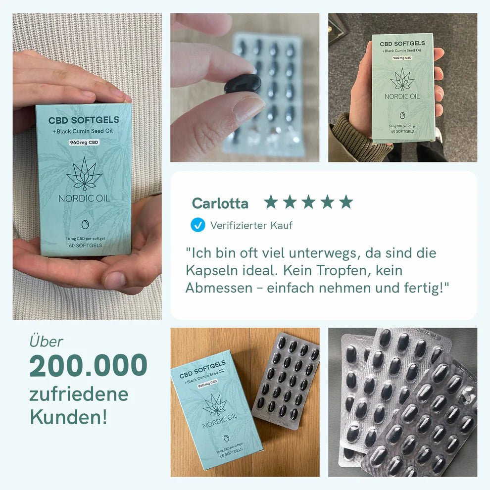 3FÜR2: CBD Kapseln (960mg) Edibles - Hanfify