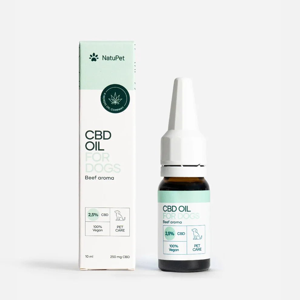 3FÜR2: CBD Öl für Hunde - Rind (2,5%) CBD für Tiere - Hanfify