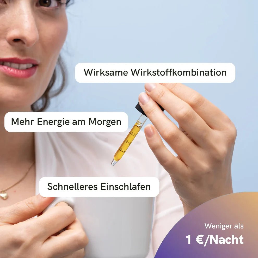 3FÜR2: CBD Schlaftropfen mit Melatonin Öl - Hanfify