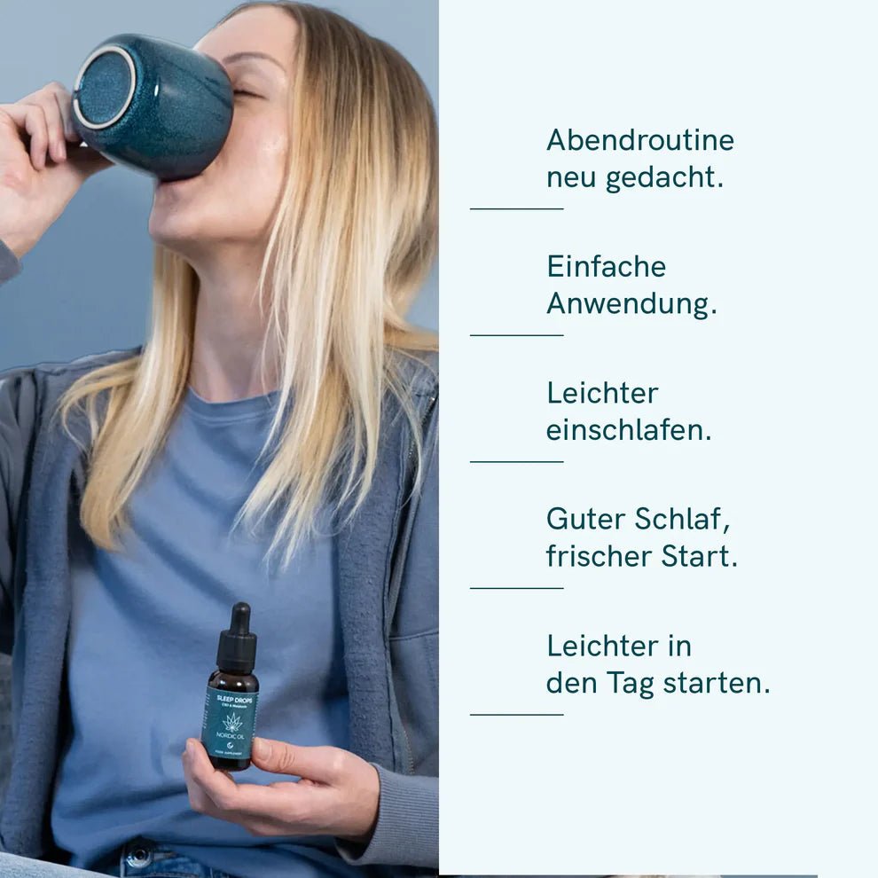 3FÜR2: CBD Schlaftropfen mit Melatonin Öl - Hanfify