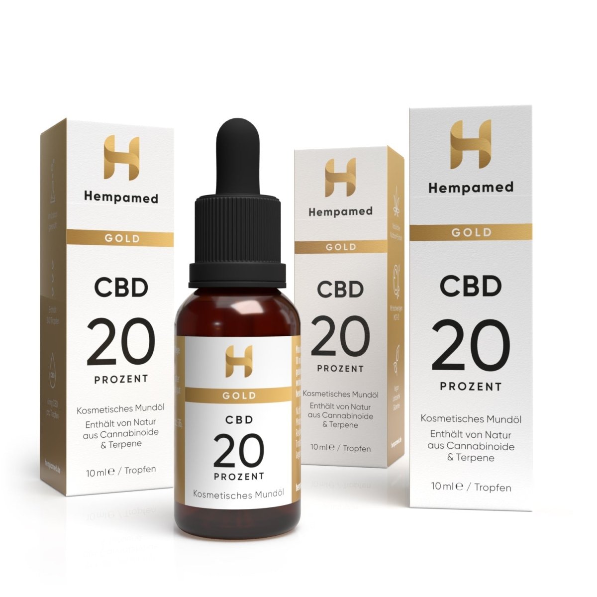 3x Gold CBD Öl 20 % Öl - Hanfify®