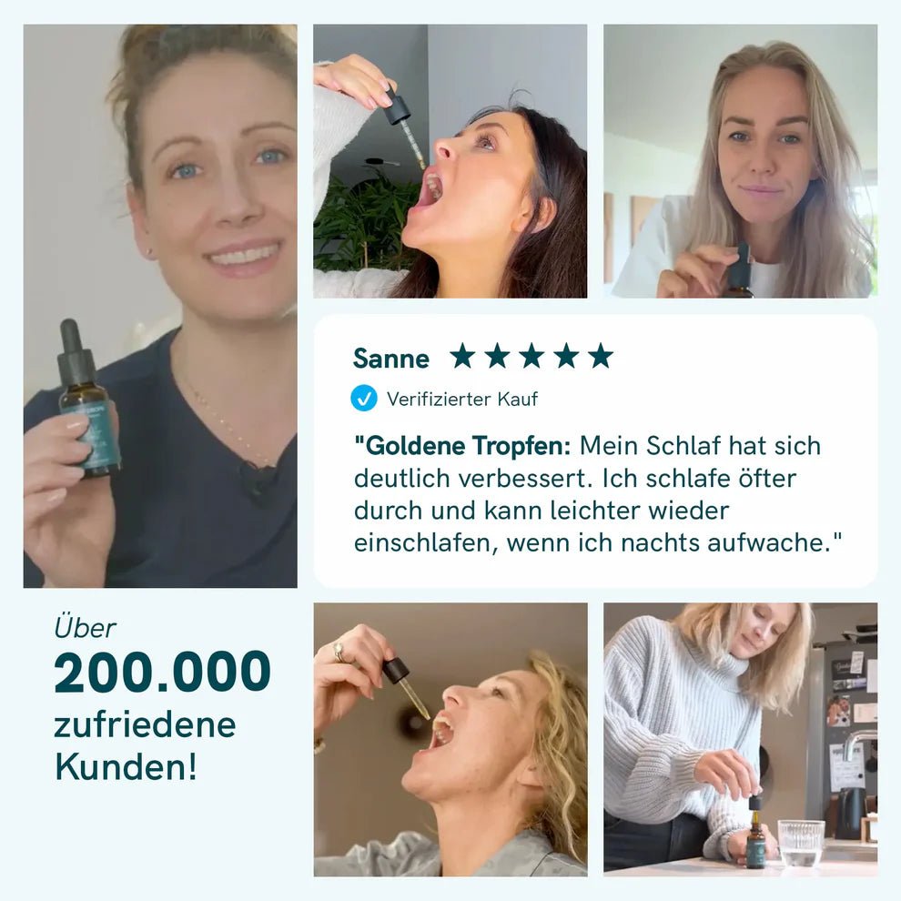 4x CBD Schlaftropfen mit Melatonin Öl - Hanfify