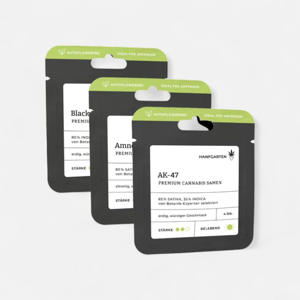Bestseller Samen 3er - Set | Autoflowering Cannabissamen - Hanfify