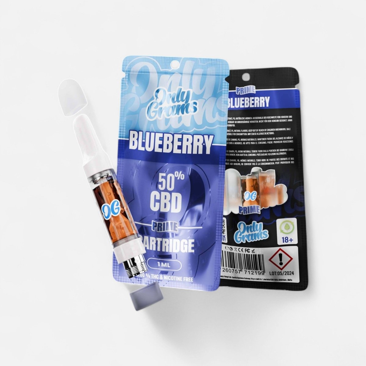 Blueberry CBD Kartusche Vapes - Hanfify