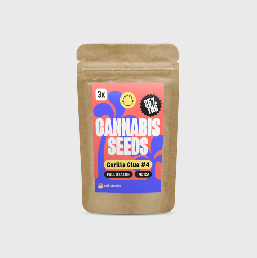 Cali Genetics Gorilla Glue 4 25% THC 🌱 full season Cannabissamen 3 Stück - Hanfify®
