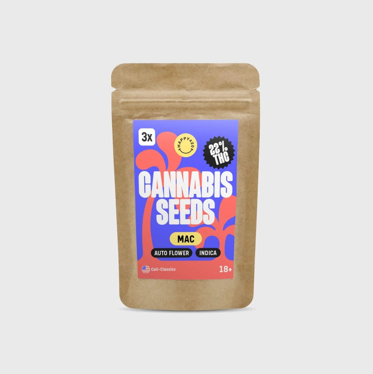 Cali Genetics MAC 20% THC 🌱 auto flower Cannabissamen 3 Stück - Hanfify
