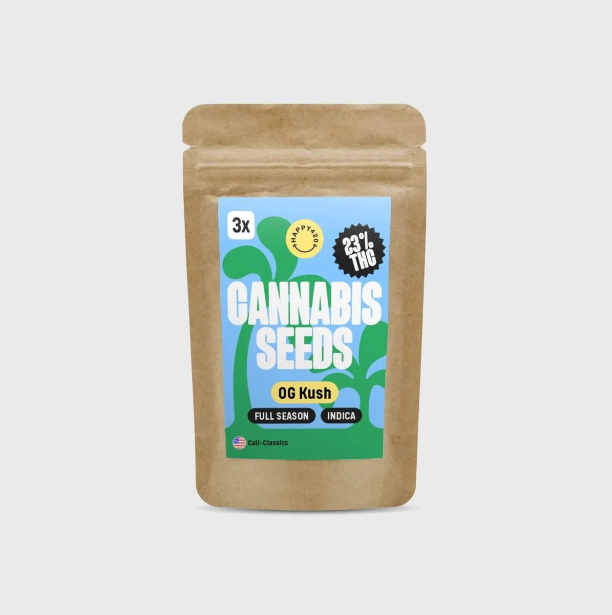 Cali Genetics OG Kush 23% THC 🌱 full season - Cannabissamen - Hanfify®