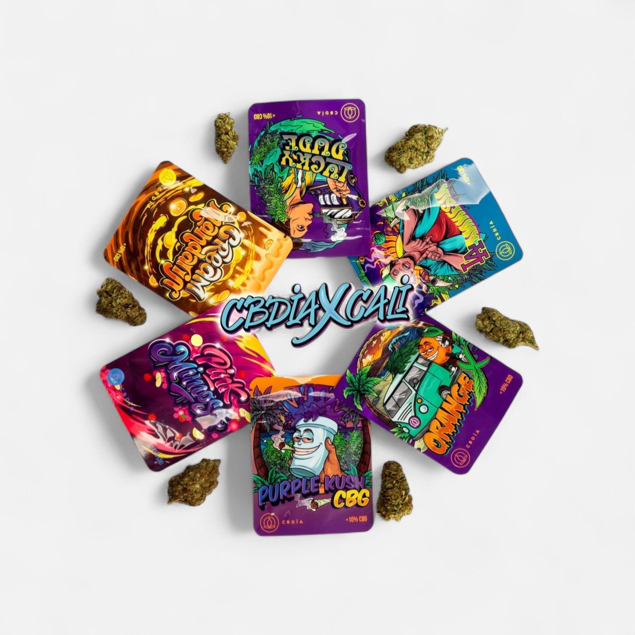 Cali Weed CBD Probierpaket Blüten 12,5g - Hanfify