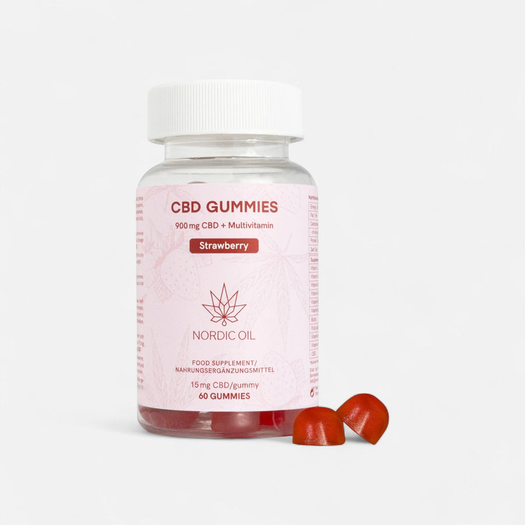 CBD Fruchtgummis (900mg) Erdbeere Edibles - Hanfify