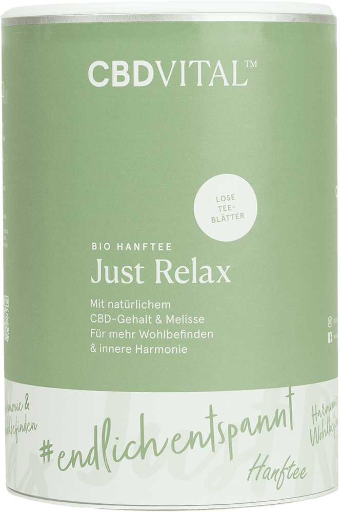 CBD Hanfblättertee Bio 1,5% - just relax Edibles - Hanfify
