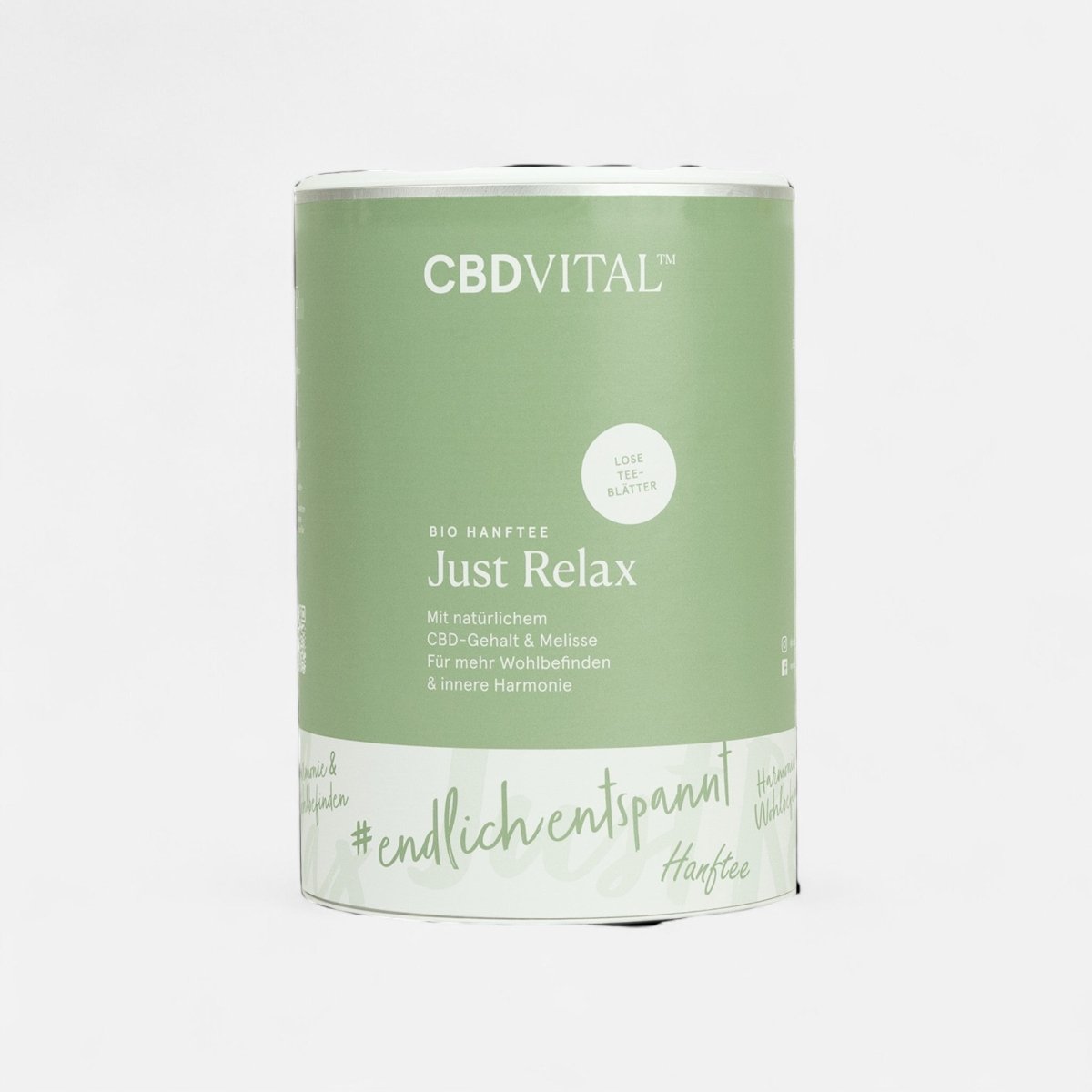 CBD Hanfblättertee Bio 1,5% - just relax Edibles - Hanfify
