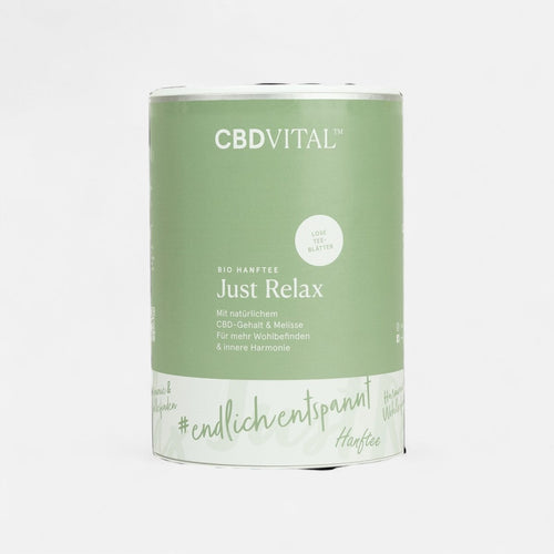 CBD Hanfblättertee Bio 1,5% - just relax Edibles - Hanfify
