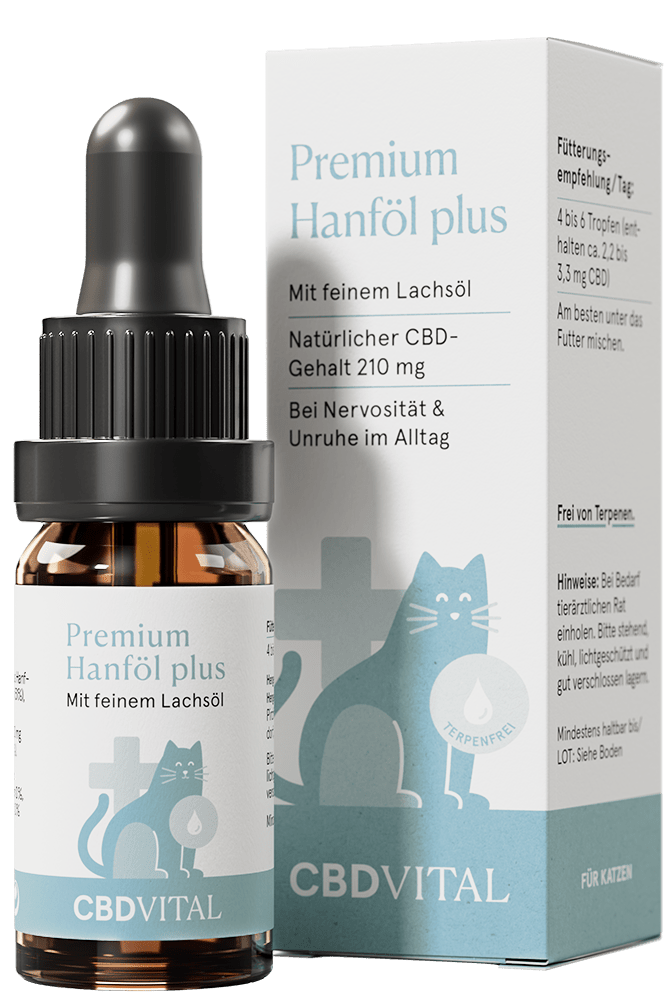 CBD Hanföl für Katzen CBD für Tiere - Hanfify