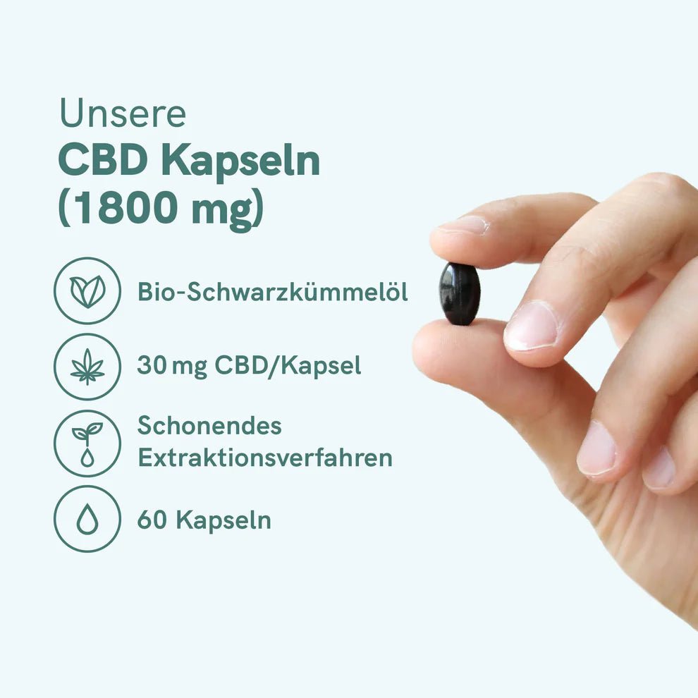 CBD Kapseln (1800mg) Edibles - Hanfify