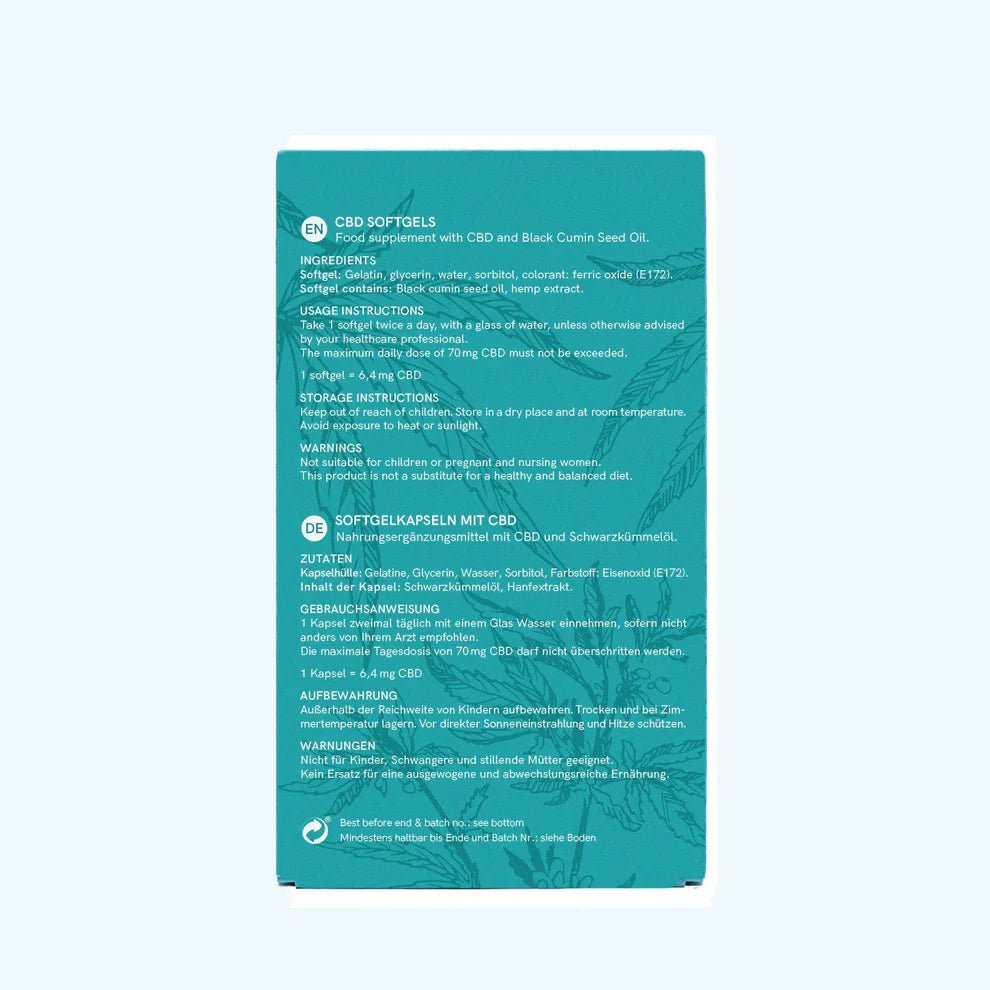 CBD Kapseln (384mg) Menopause Edibles - Hanfify