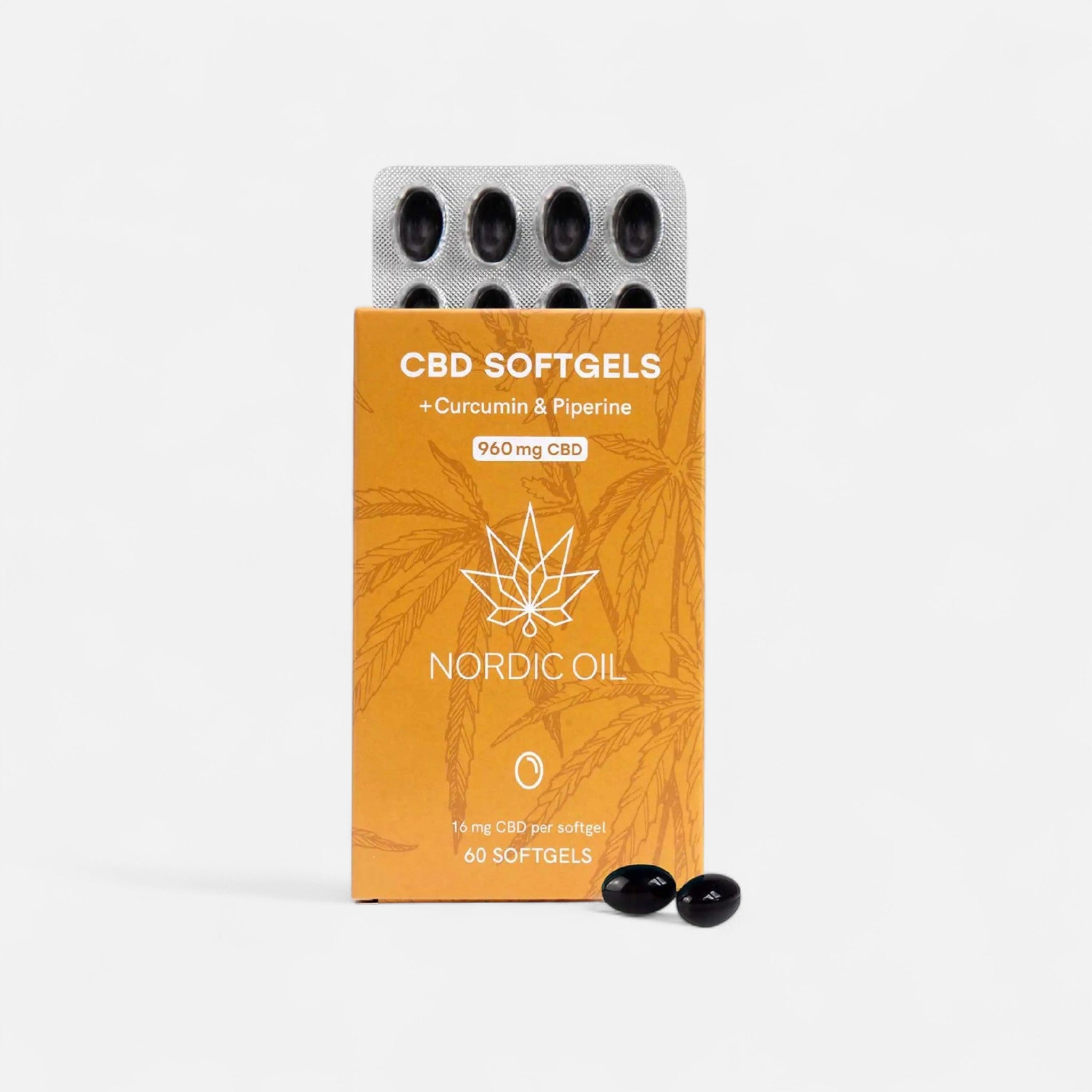 CBD Kapseln (960mg) mit Curcumin Edibles - Hanfify