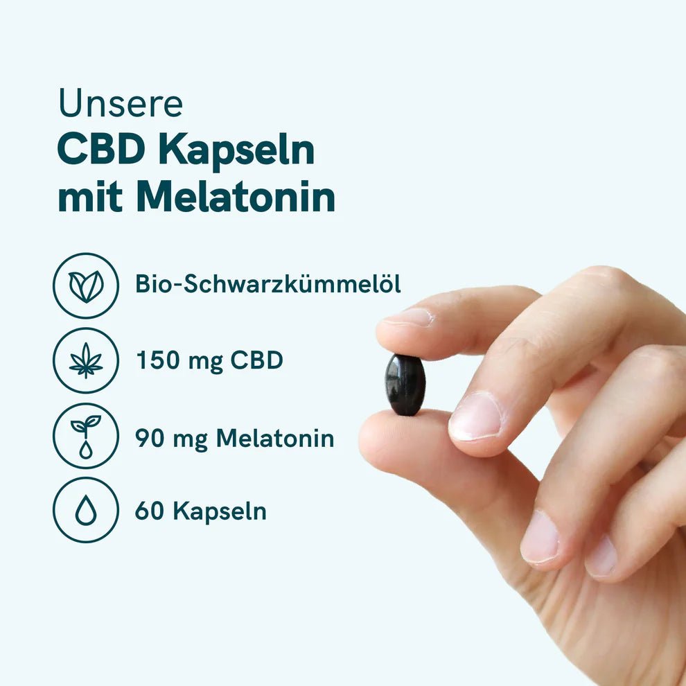 CBD Kapseln mit Melatonin Edibles - Hanfify