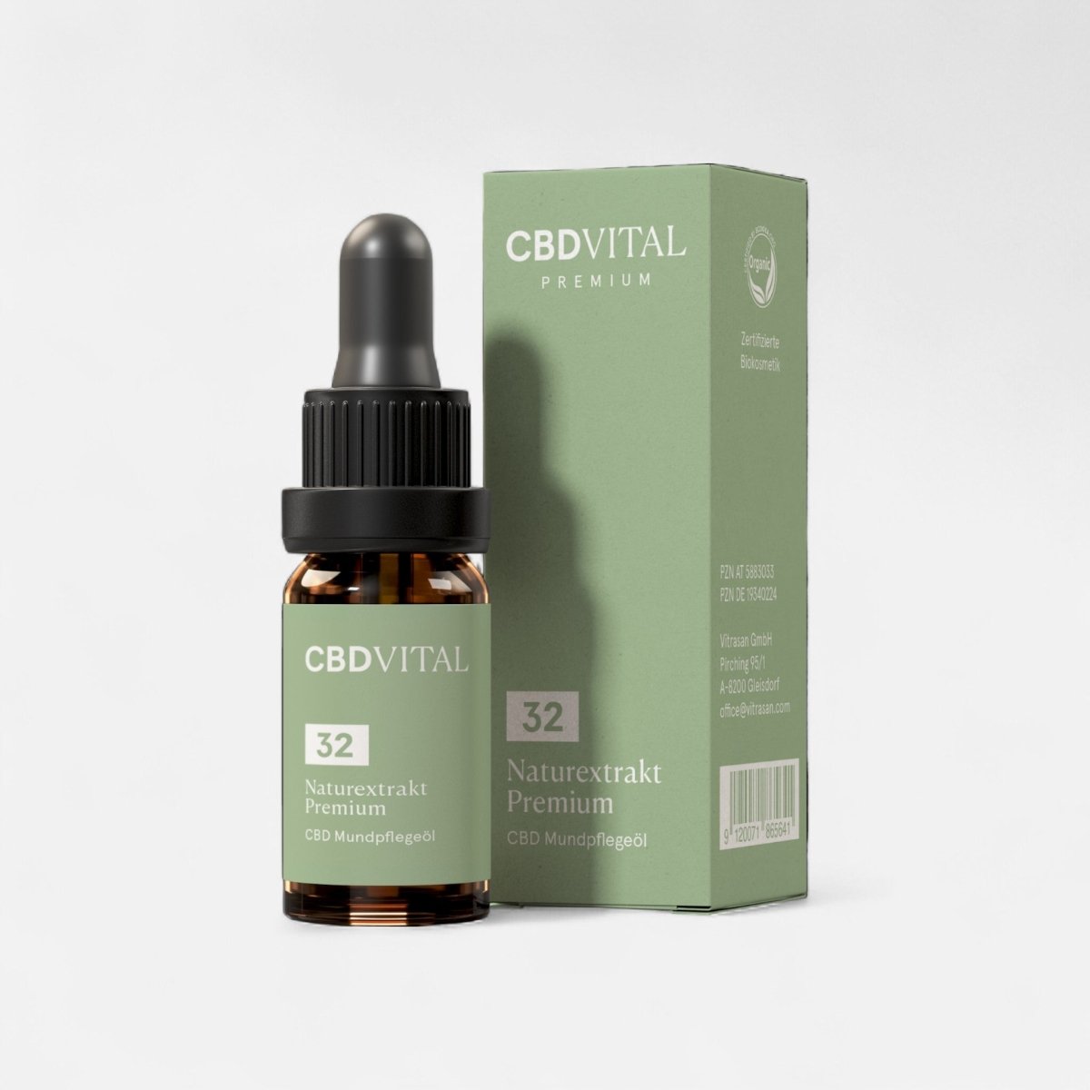 CBD Naturextrakt PREMIUM Öl 32% Öl 10 ml - Hanfify