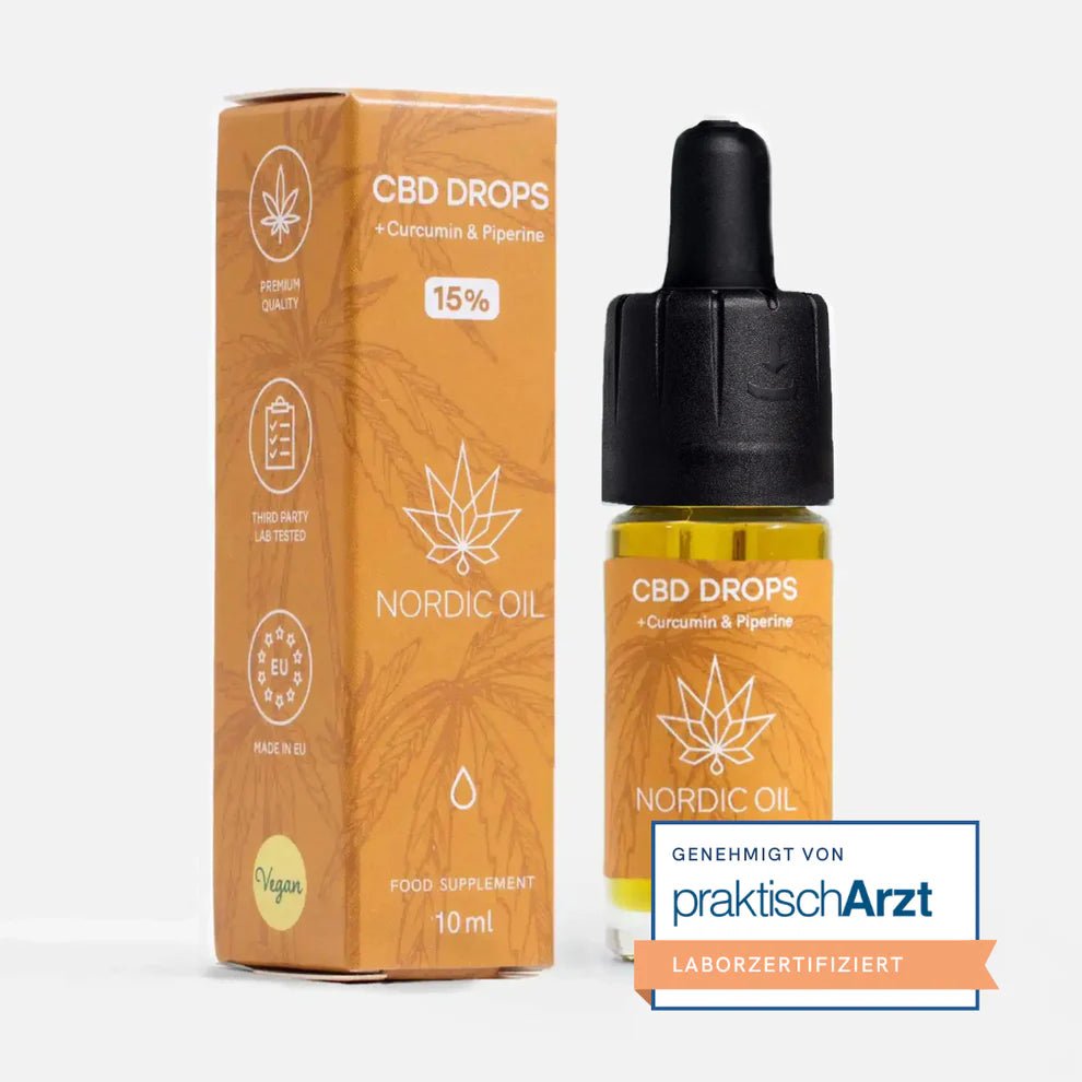 CBD Öl (15%) mit Curcumin Öl - Hanfify