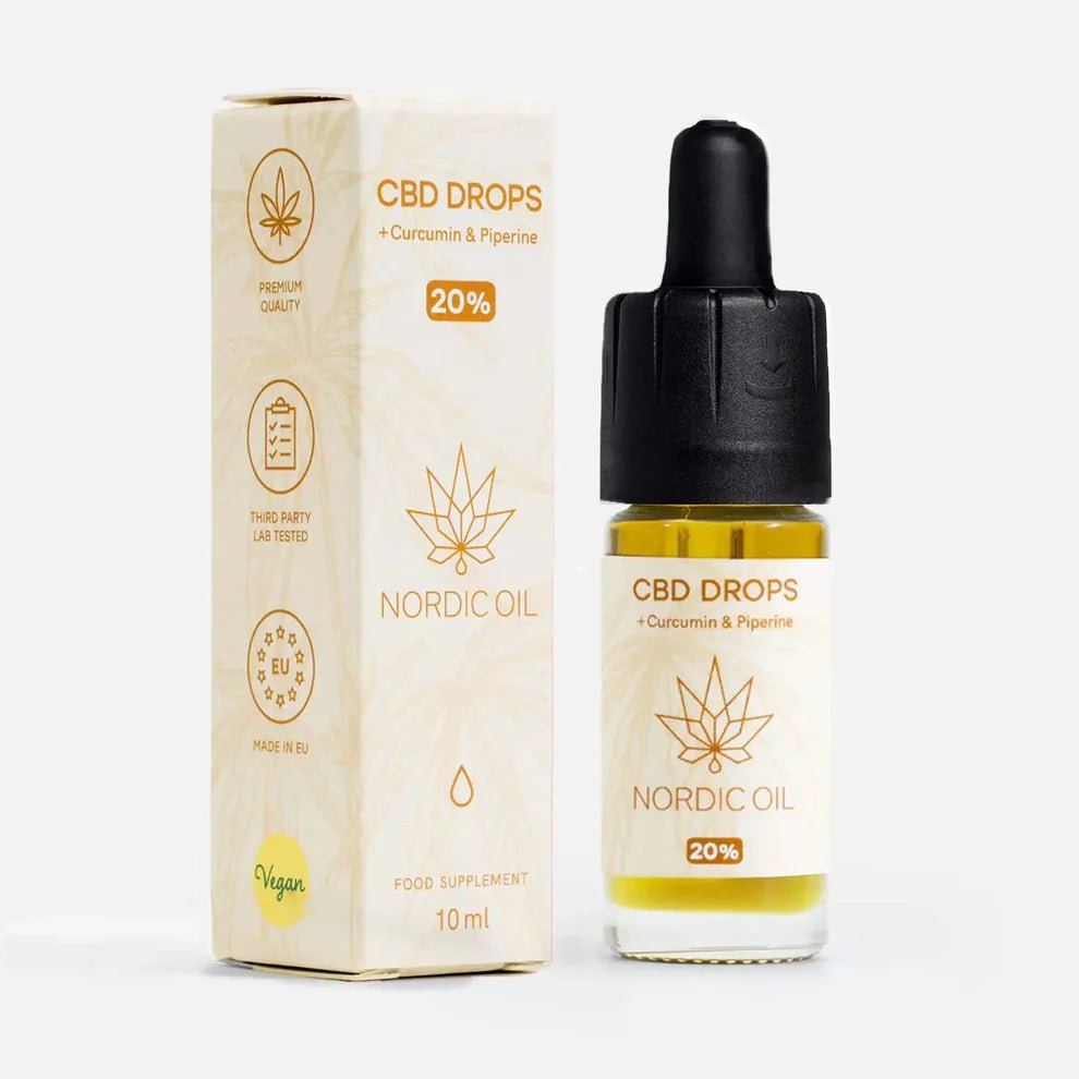 CBD Öl (20%) mit Curcumin Öl - Hanfify