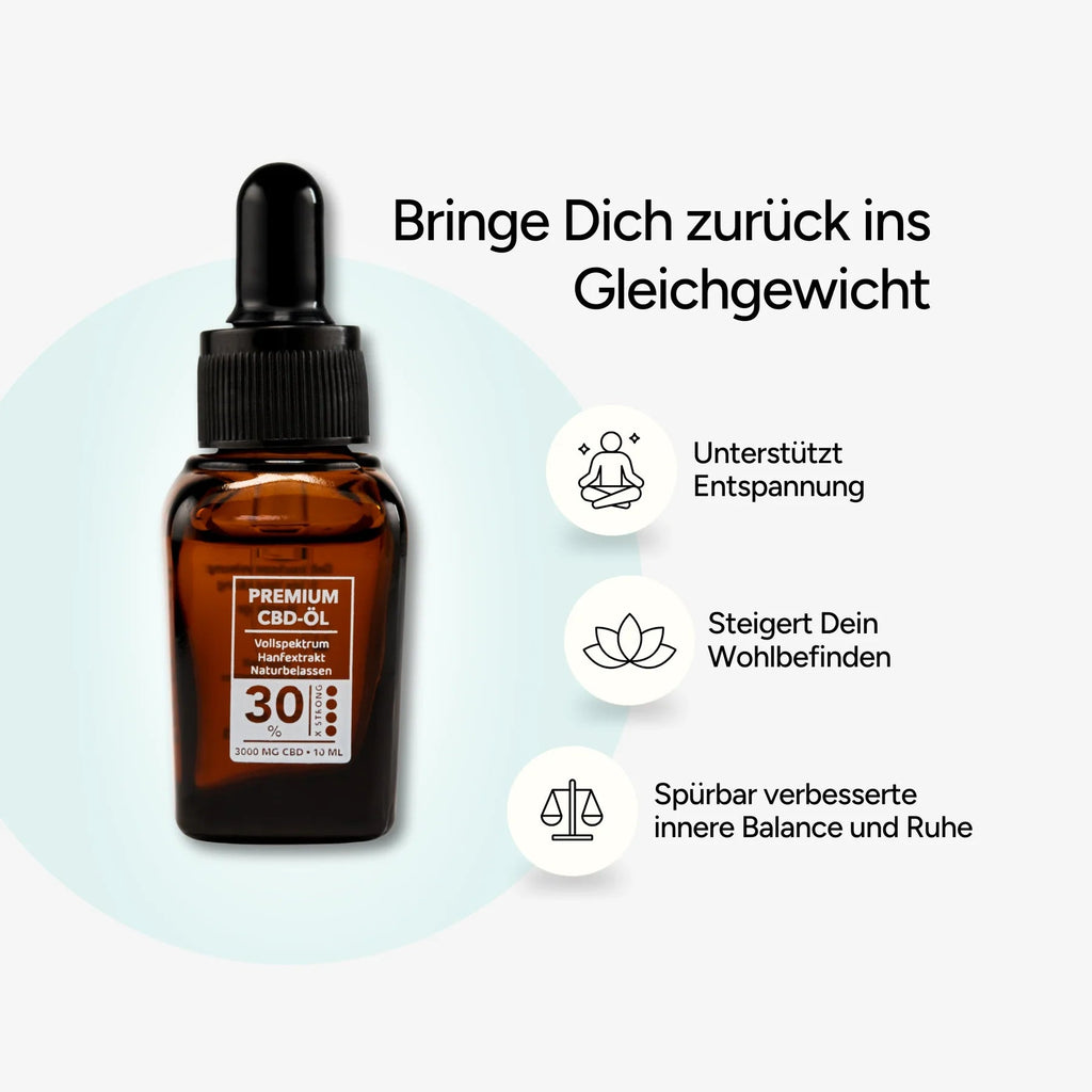 CBD Öl 30% Vollspektrum Öl 10ml - Hanfify