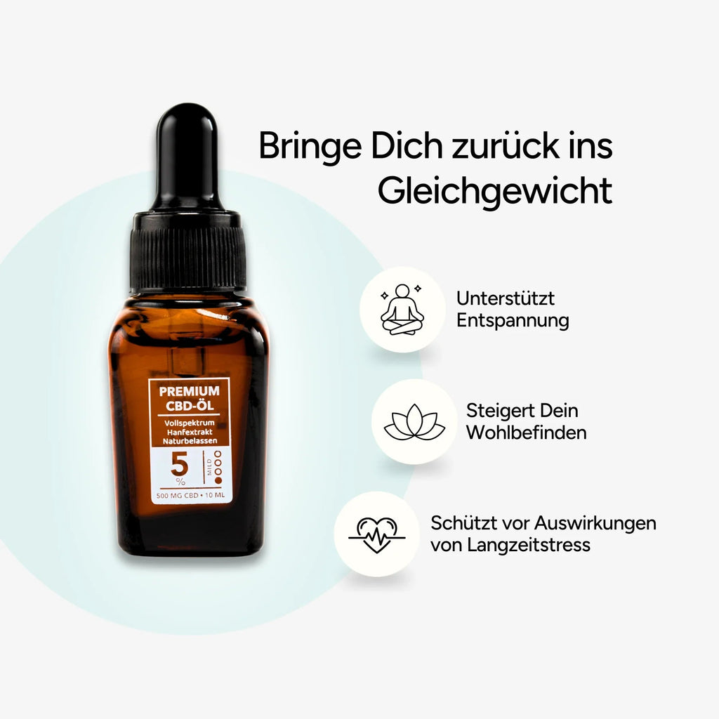 CBD Öl 5% Vollspektrum Öl 10ml - Hanfify