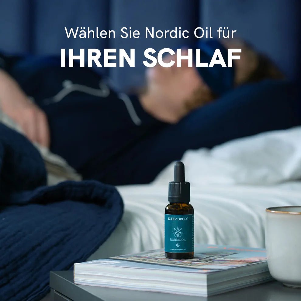 CBD Schlaftropfen mit Melatonin Öl - Hanfify