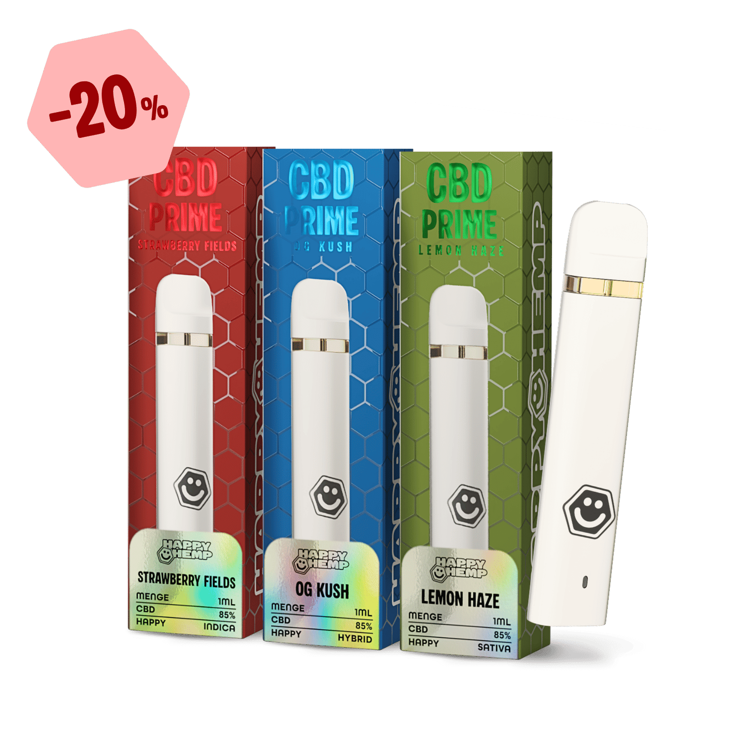 CBD Vape 85% Bundle Mix Vapes - Hanfify