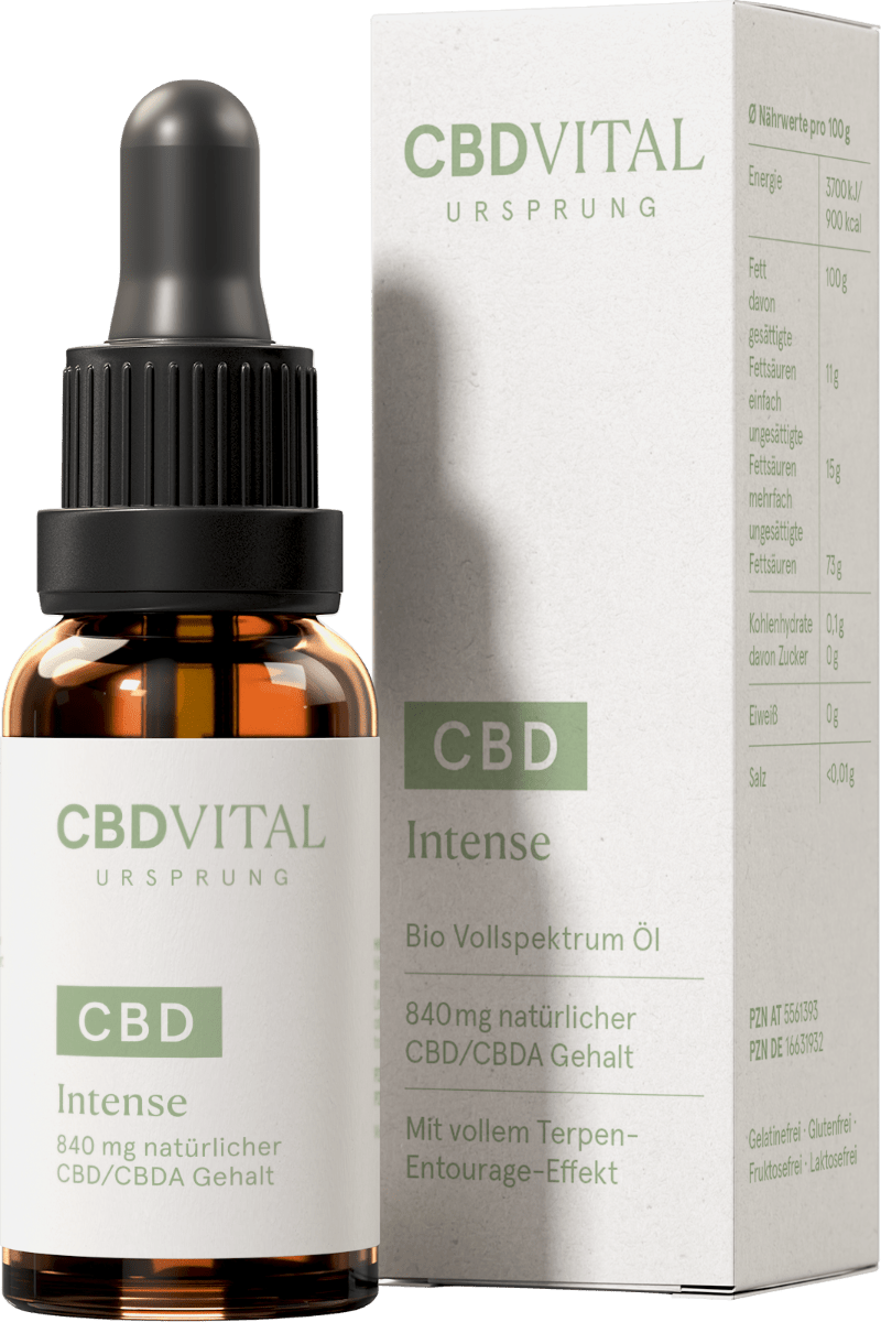 CBD Vollspektrum Öl URSPRUNG Intense Öl 20 ml - Hanfify