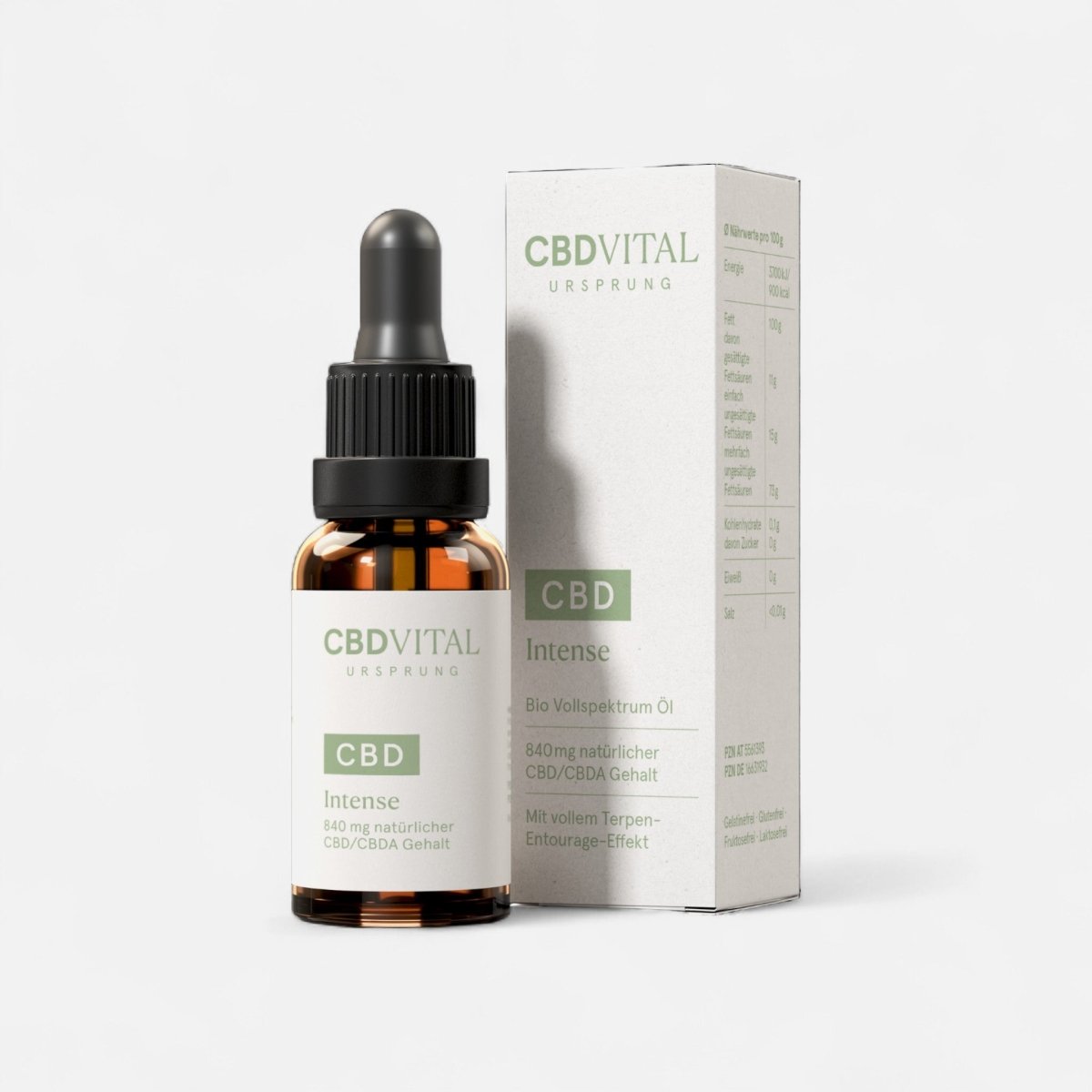 CBD Vollspektrum Öl URSPRUNG Intense Öl 20 ml - Hanfify