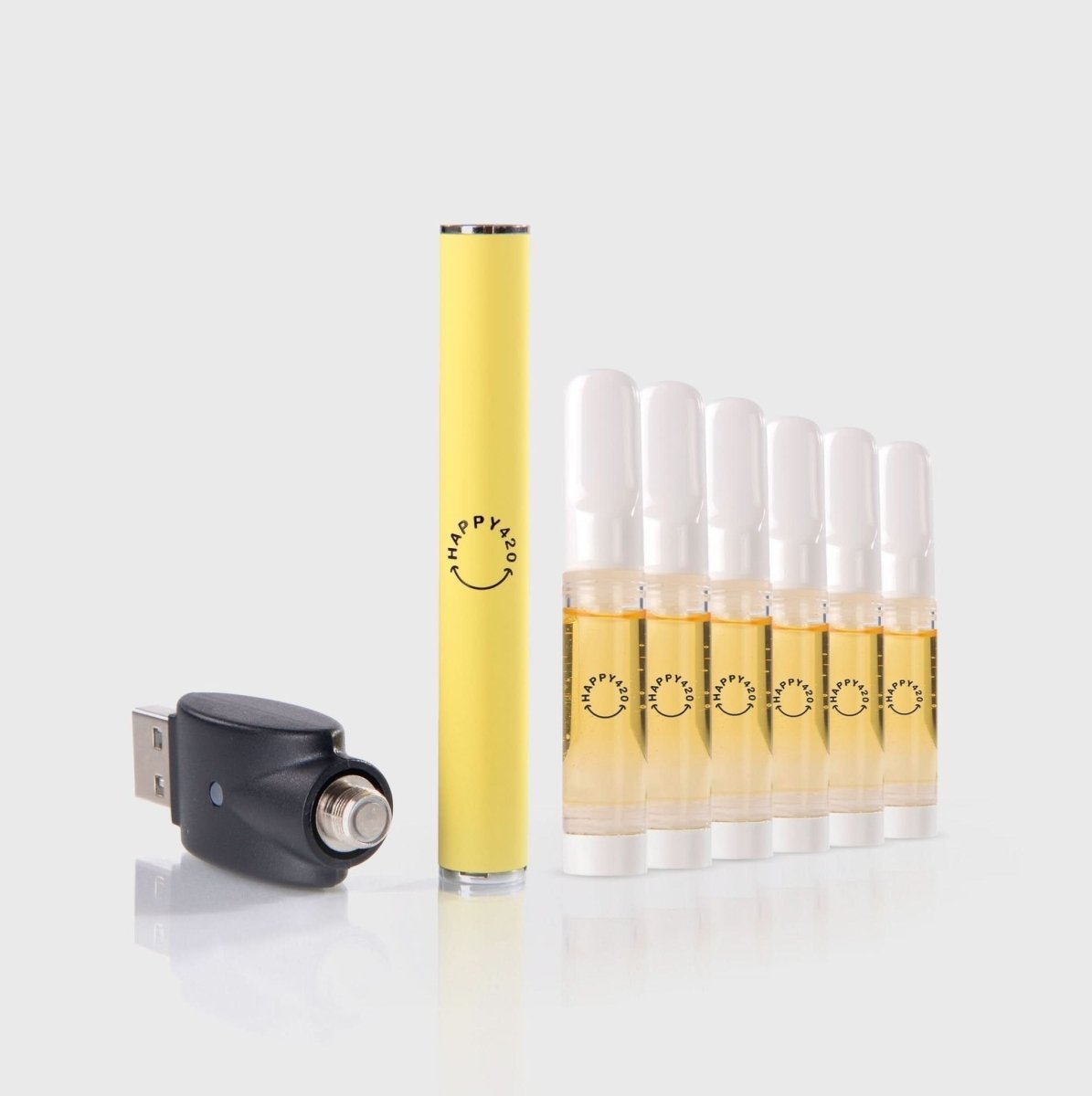 🍀 CBG Green Chill Zone Blüten 6x 1ml + Vape Pen - Hanfify