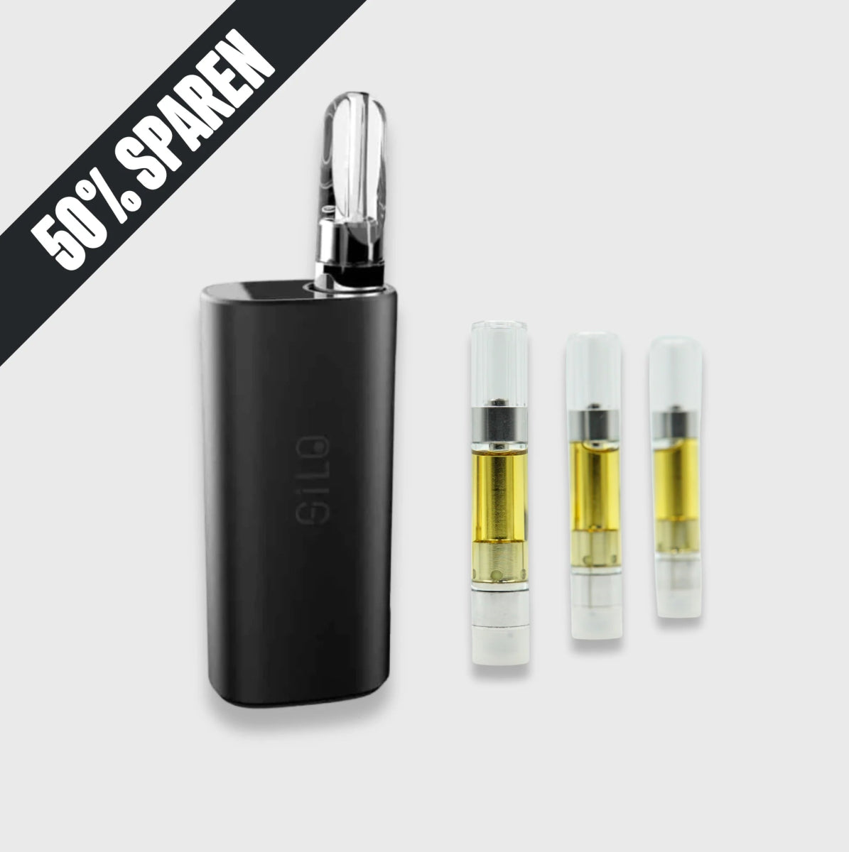 CCELL All - In Vape Bundle Vapes CCELL Silo Schwarz / 1 Kartusche - Hanfify