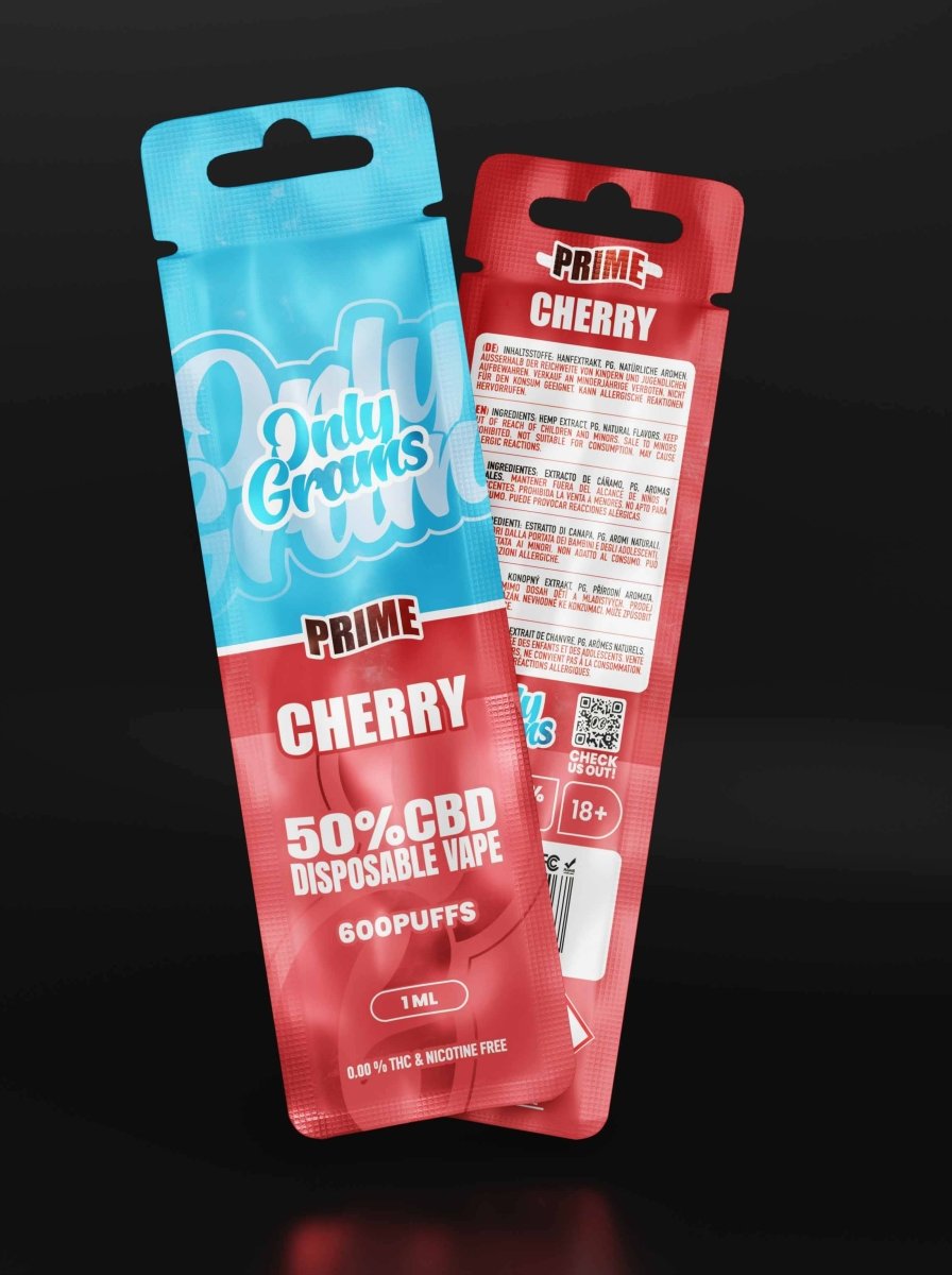 Cherry CBD Vape 50% CBD Vapes - Hanfify