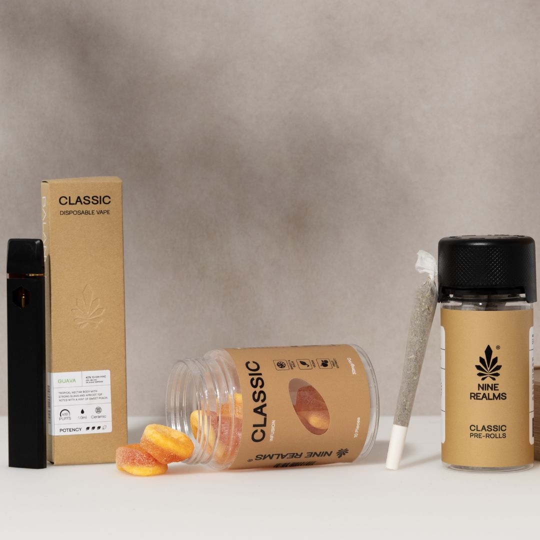 CLASSIC Bündel - Joints, Vapes & Gummis | CLASSIC Vape (10 - HC 40%,1 ml) Bundles 🍐 Guave - Hanfify