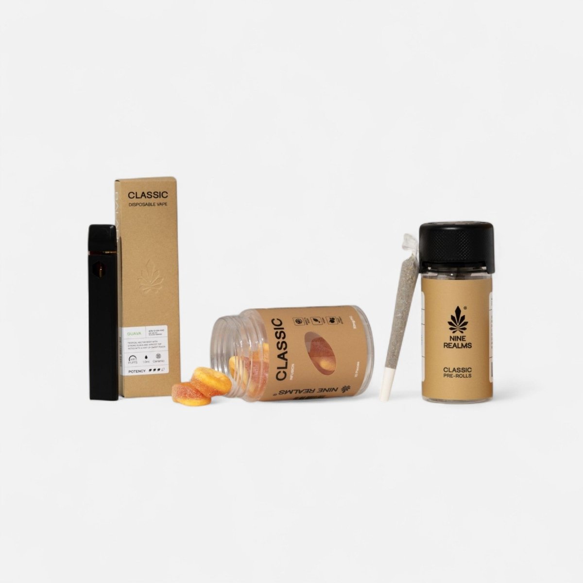 CLASSIC Bündel - Joints, Vapes & Gummis Bundles 🍐 Guave - Hanfify