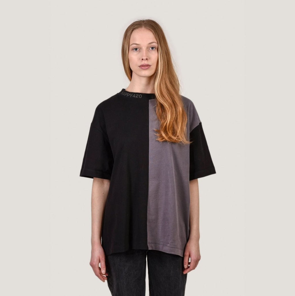 Colorblock T - Black:Smoke Merch L - Hanfify