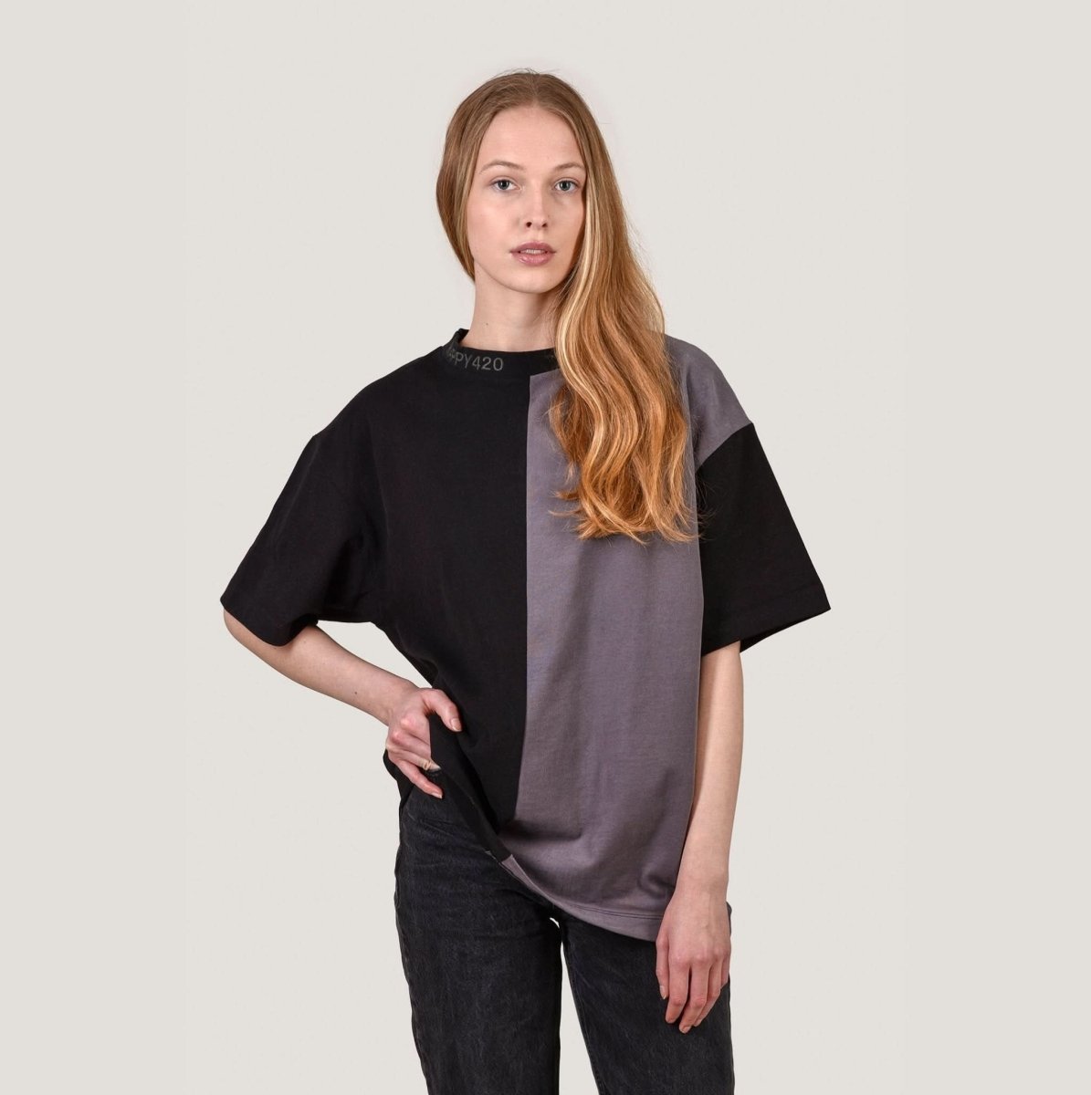 Colorblock T - Black:Smoke - Merch - Hanfify®