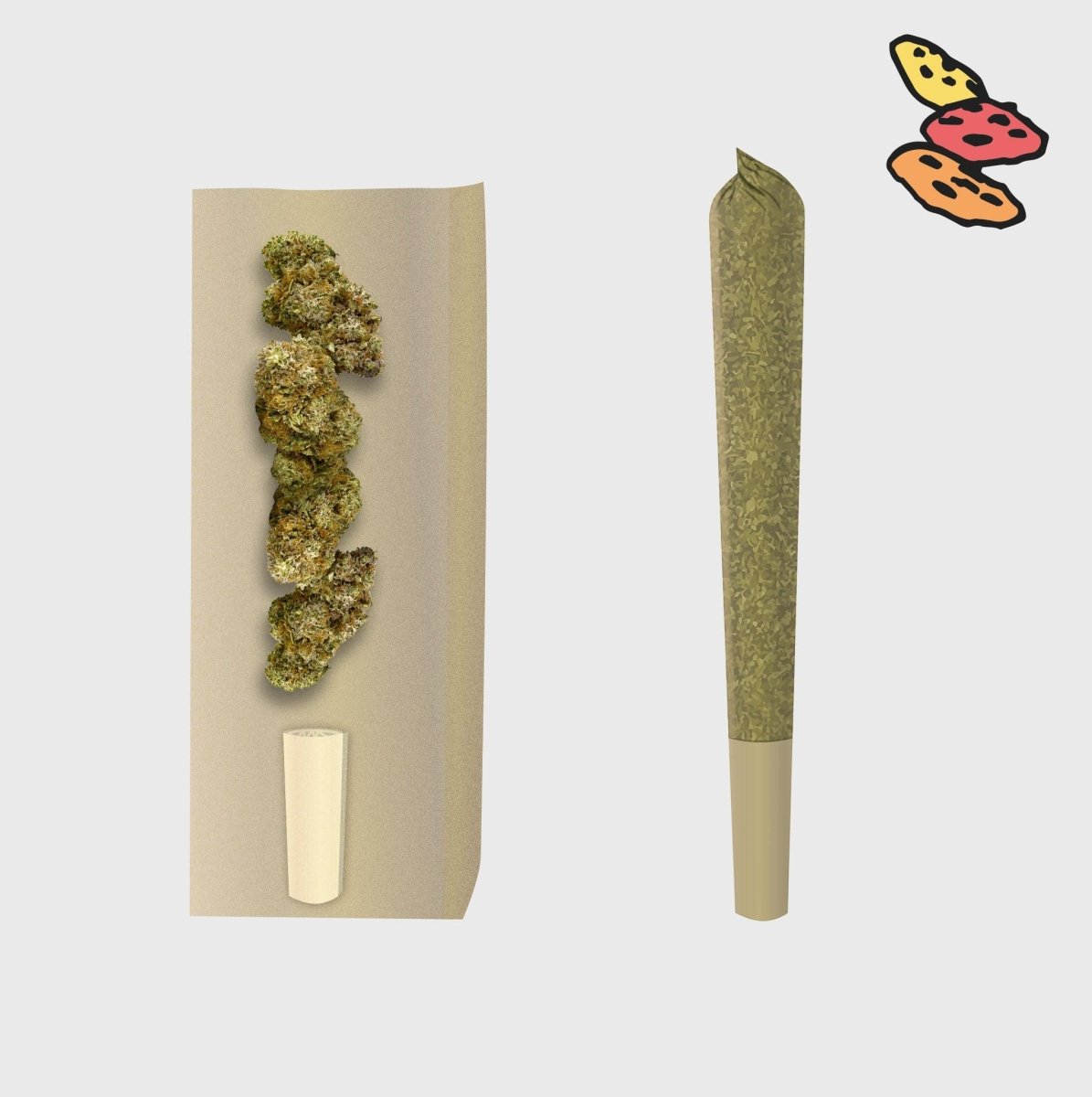 🍪 Cookies Prerolls - POWER LVL: 4/5 Joints 3er Pack - Hanfify®
