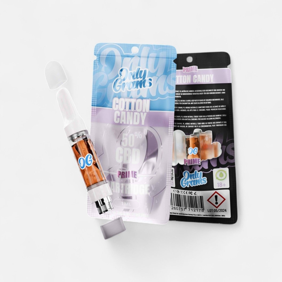 Cotton Candy CBD Kartusche Vapes - Hanfify